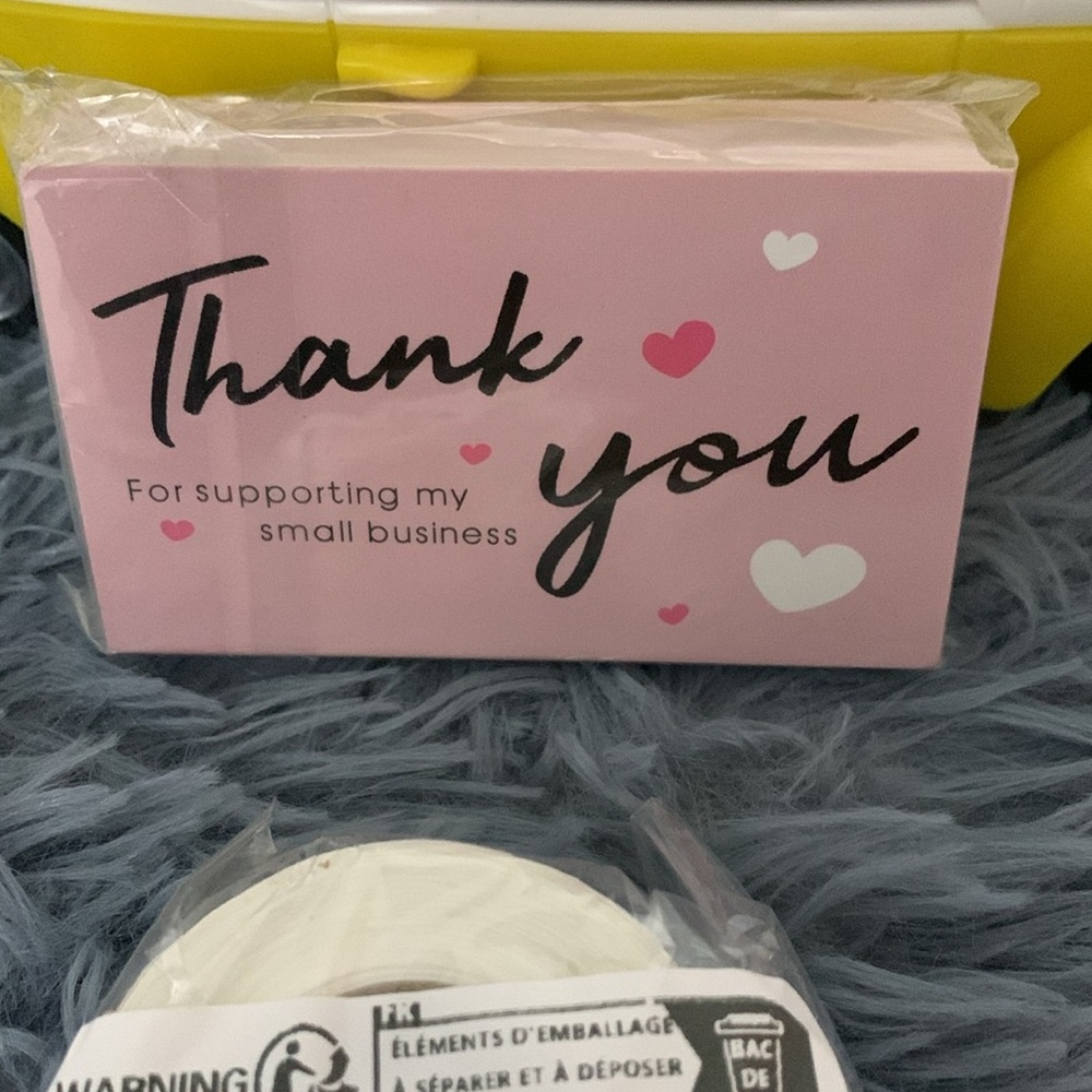 100pc thank you cards & 500pc stickers - Picture 4 of 9